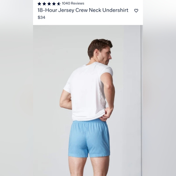 Mack Weldon 18-hour jersey crewneck undershirt - Picture 4 of 6